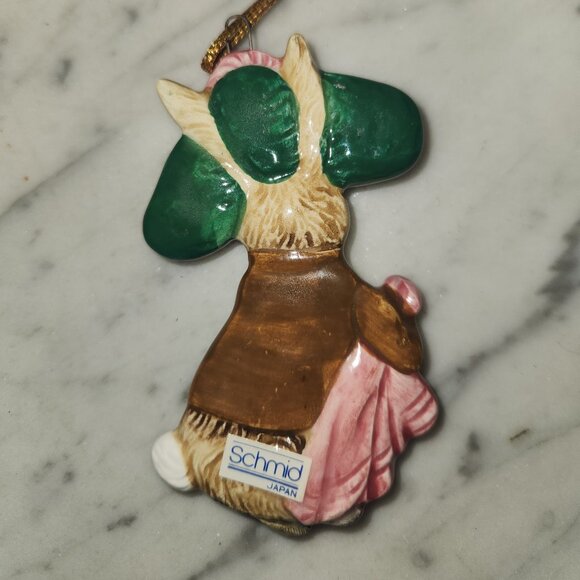 Vintage Schmid Beatrix Potter “Benjamin Bunny” Ornament – Japan - Picture 3 of 4